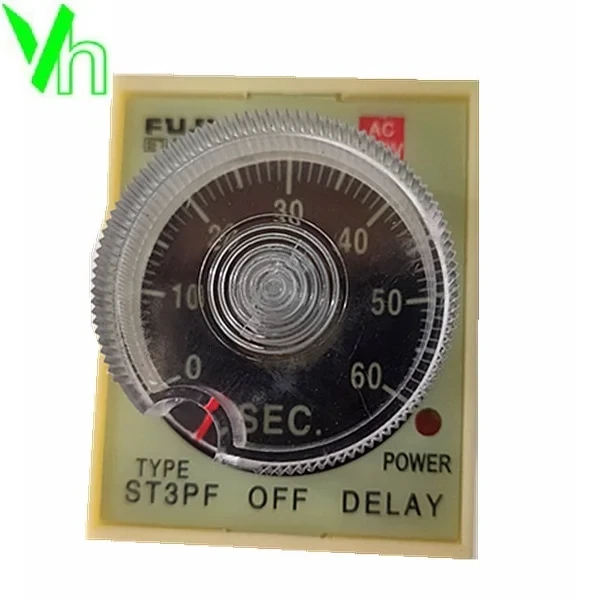 Rơ le thời gian OFF Delay 60s 220VAC ST3PF 60s CIKACHI ST3PF 60s