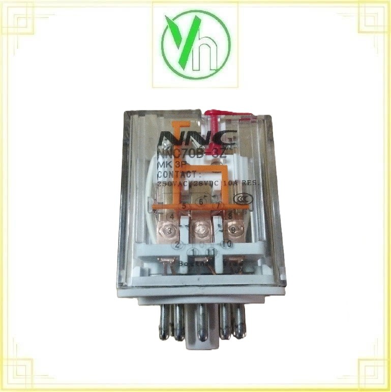 Rơ le điện từ 11 chân 10A 250VAC/28VAC NNC70B-3Z CHINA NNC70B-3Z