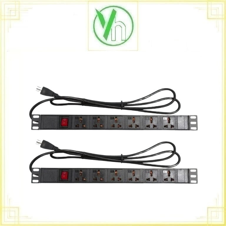 Thanh Nguồn 8 Cổng Đa Năng Có công Tắc cho tủ RACK , tủ âm thanh AMERICAN DENKI PDU8