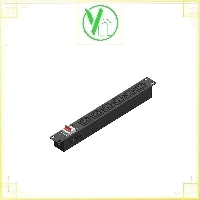 Thanh Nguồn 6 Cổng ổ cẳm C19 20A PDU 6 AMERICAN DENKI PDU 6