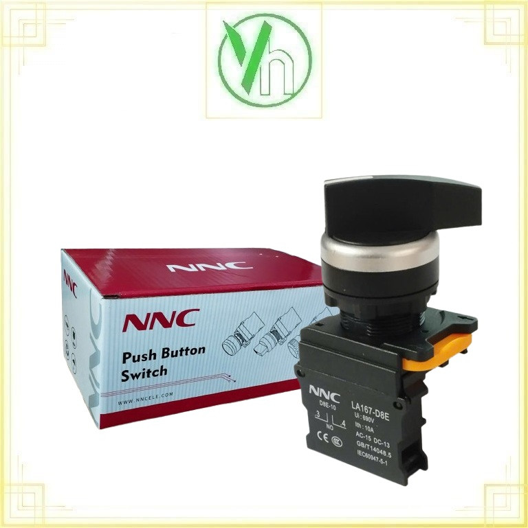 Công tắc xoay 2 vị trí cần dài tự giữ LA167-D8E-10XB/2 CHINA LA167-D8E-10XB/2