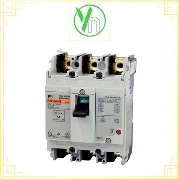 Aptomat MCCB BW32AAG-3P 5A 1.5kA Fuji Fuji Electric BW32AAG-3P 5A 1.5kA