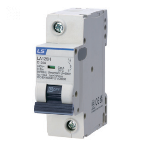 Aptomat LS MCB LA125H 1P 80A 10kA LS LS ELECTRIC LA125H 1P 80A