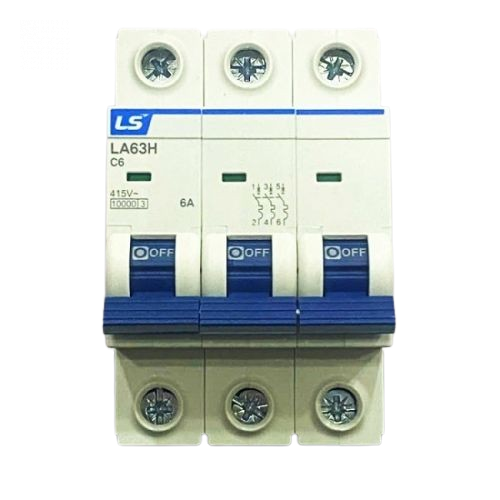 Aptomat MCB LA63H 3P 6A 10kA LS LS ELECTRIC LA63H 3P 6A