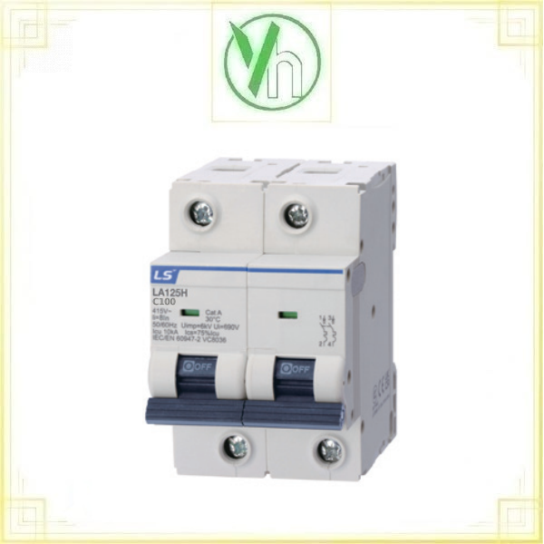 Aptomat MCB LA125H 2P 100A 10kA LS LS ELECTRIC LA125H 2P 100A