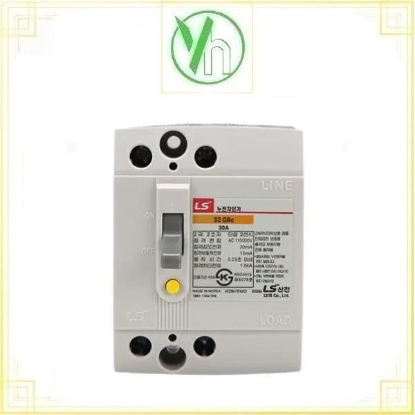 Aptomat chống dòng dò 2P 30A ELCB 32GRc 2.5kA LS ELECTRIC 32GRc 30A