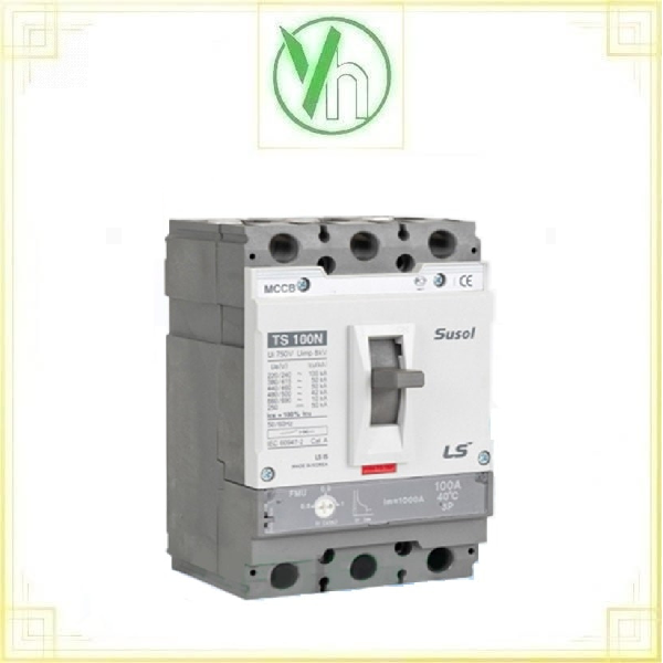 MCCB APTOMAT 3 Pha FTU không chỉnh dòng 50A TS100N FTU100 LS ELECTRIC TS100N FTU100