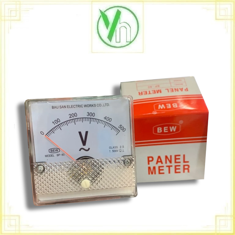 Đồng hồ vôn kế 500V AC loại kim BEW BP80 BEW BP80