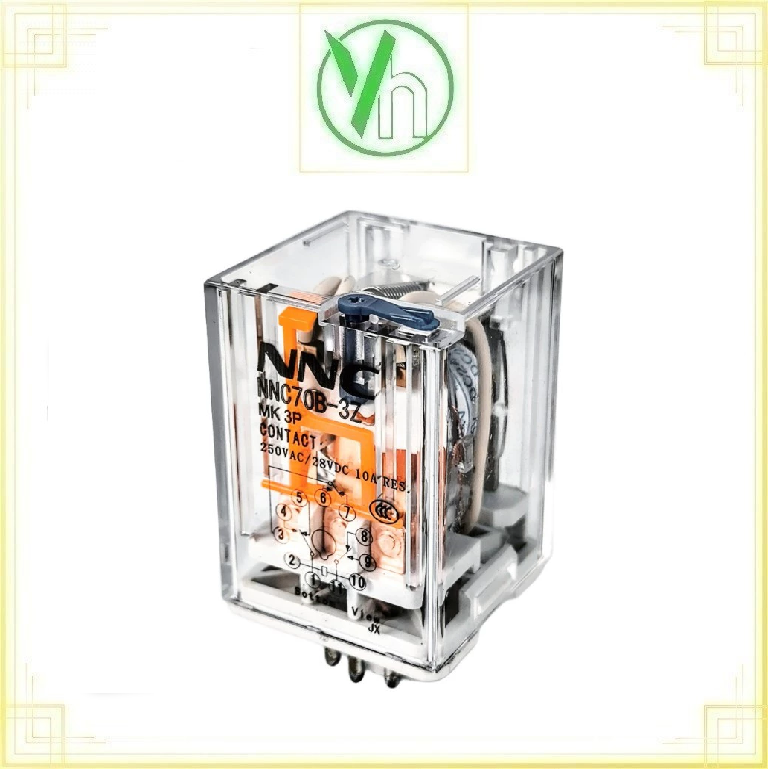 Rơ le điện từ 11 chân 10A 250VAC/28VAC NNC70B-3Z CHINA NNC70B-3Z.