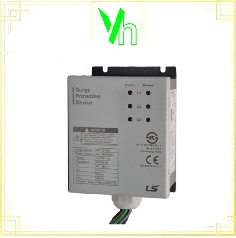 Bộ chống sét lan truyền LS SPY2-40S 380/220VAC-2.5KV-40KA 4W+G LS ELECTRIC SPY2-40S