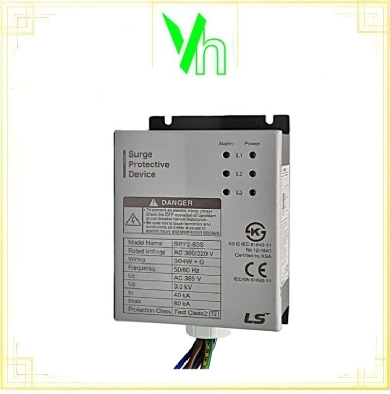 Bộ chống sét lan truyền LS SPY2-80S 380/220VAC-3.0KV-80KA 4W+G LS ELECTRIC SPY2-80S
