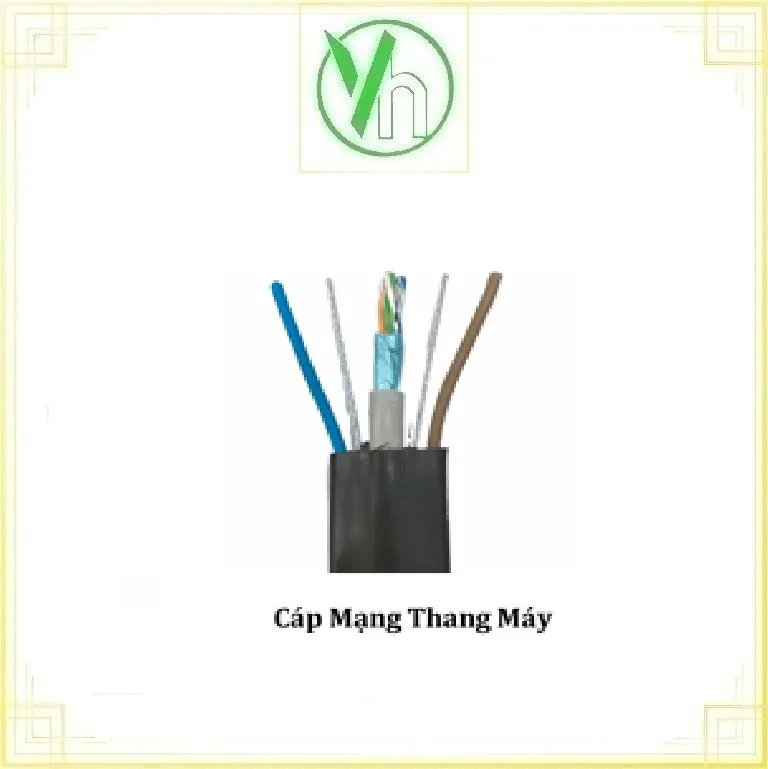 Cáp mạng thang máy FTP Cat 5E 2Cx0.75mm2 + 2steel Imatek Cat 5E 2Cx0.75mm2 + 2steel