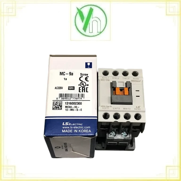 Contactor 4P MC-9A 9A  220V AC LS LS ELECTRIC MC-9A 9A 4P