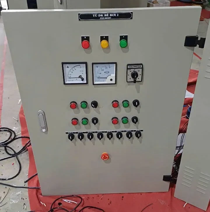 Tủ điện điều khiển xử lý nước bể bơi VH XLNT.