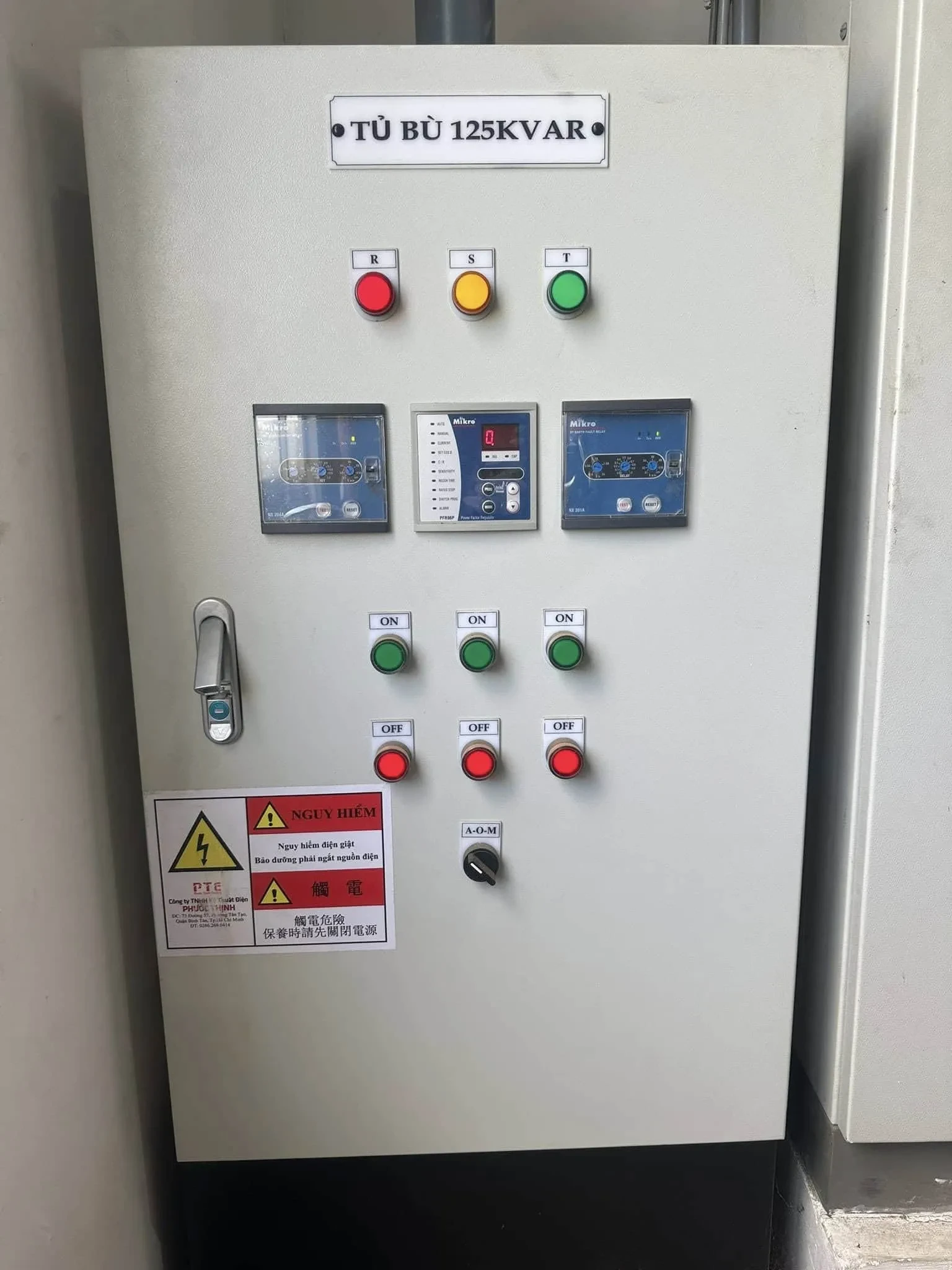 Tủ tụ bù 125KVAR Siemens tubu100kvar