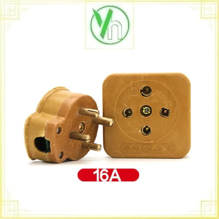 Ổ/Phích cắm chịu nhiệt 4 chân 16A 380V DELIXI VH 16A 380V