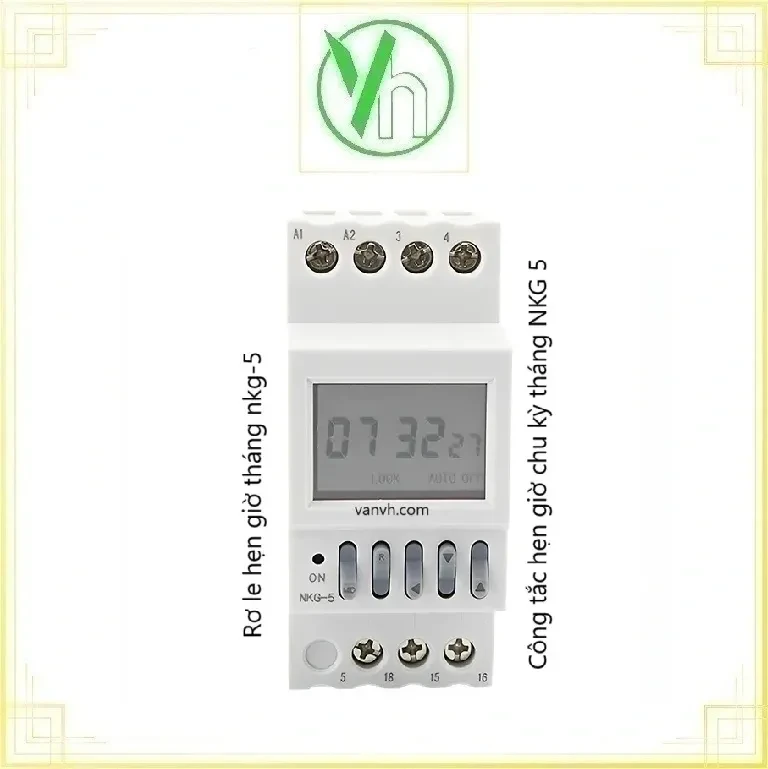 Rơle Timer ,Công tắc hẹn giờ chu kỳ tháng NKG 5 CHINA NKG-5