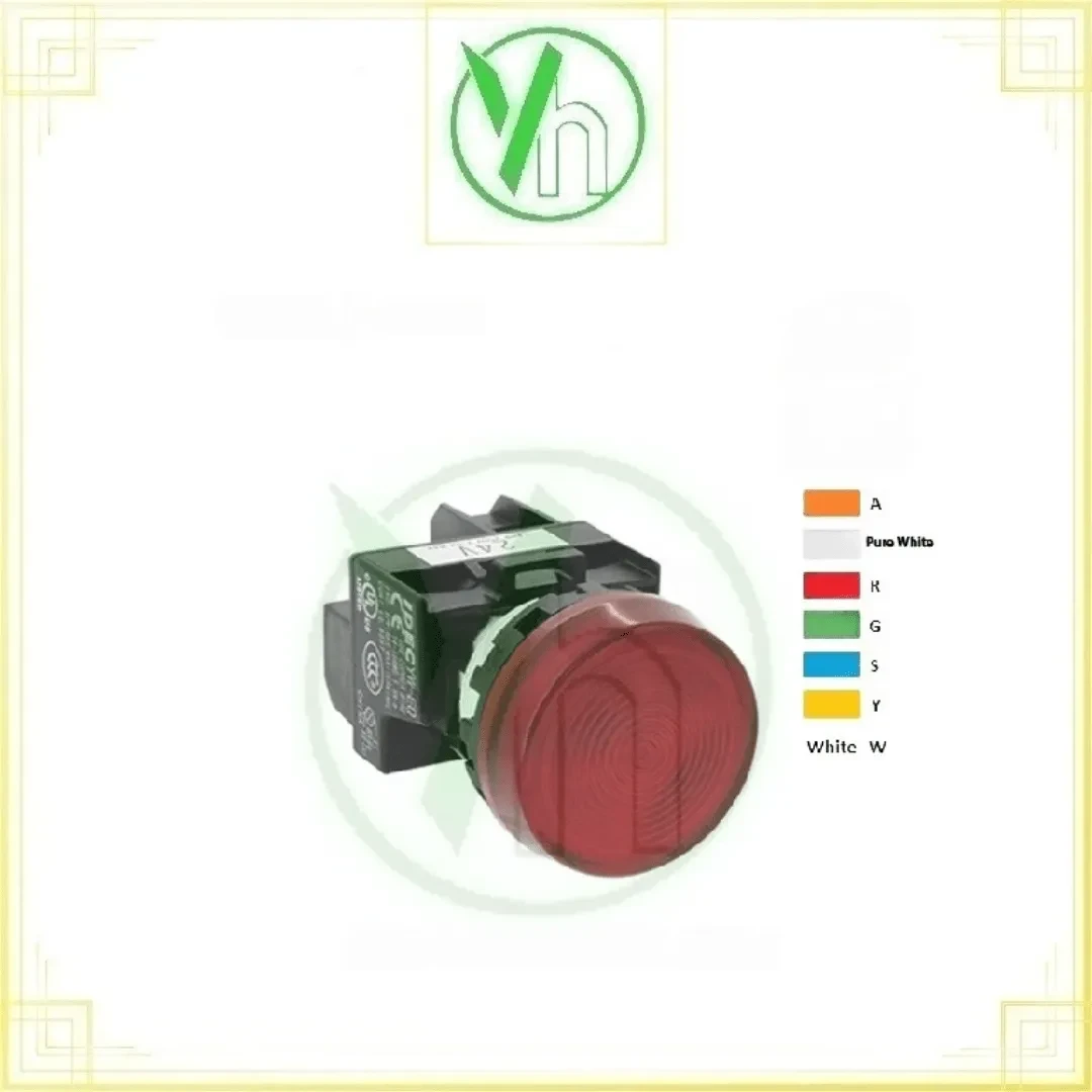 Đèn led báo pha phi22 màu đỏ GW1P-1EQM3R 220VAC Giga Giga electric GW1P-1EQM3R 220VAC