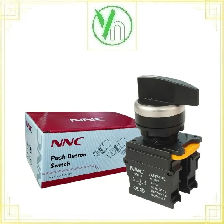 Công tắc xoay 3 vị trí cần dài tự nhả LA167-D8E-20XB/33 CHINA LA167-D8E-20XB/33