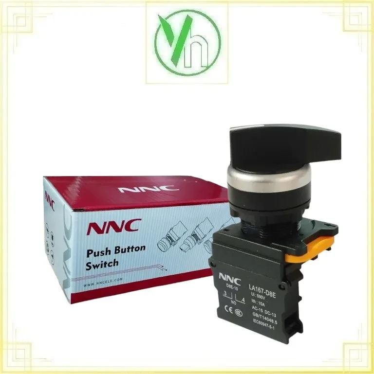 Công tắc xoay 2 vị trí cần dài tự giữ LA167-D8E-10XB/2 CHINA LA167-D8E-10XB/2