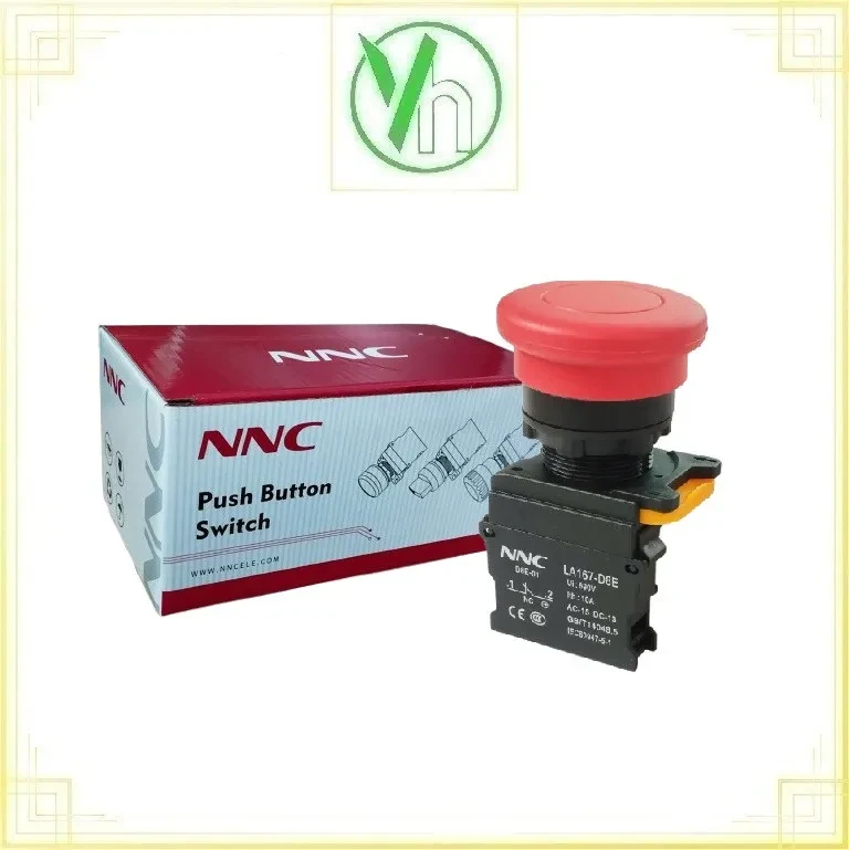 Nút nhấn nấm màu đỏ LA167-D8E-01M-R CHINA LA167-D8E-01M-R