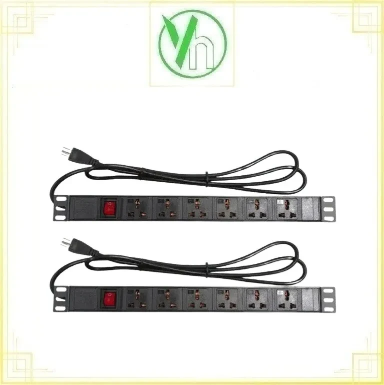 Thanh Nguồn PDU 8 Cổng Đa Năng Có công Tắc cho tủ RACK , tủ âm thanh AMERICAN DENKI PDU8