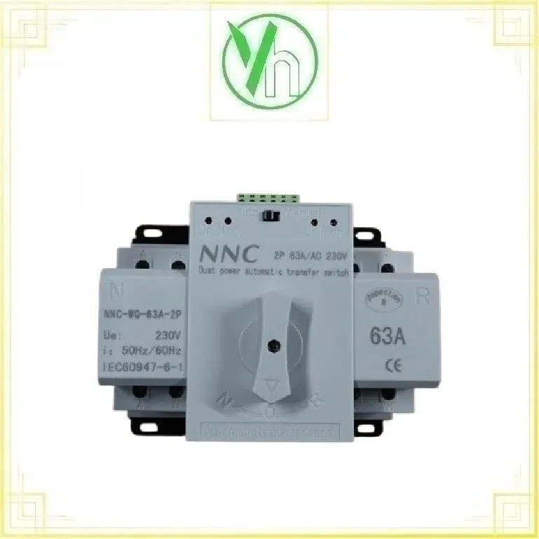 Chuyển nguồn tự động ATS 2P 63A NNC VH NNC-WQ-63A-2P