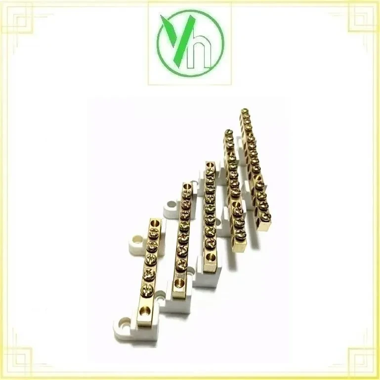 Thanh mát Cầu đấu trung tính tiếp địa 5 mắt ( KT8*12) CHINA thanh 5 mắt