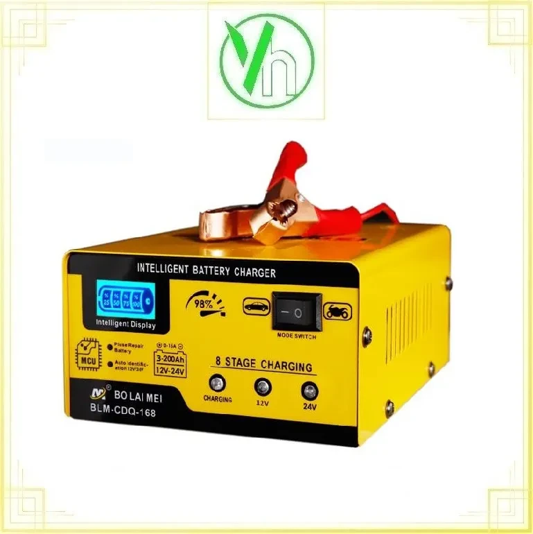Bộ sạc 12v  tự động 3-200Ah 12V-24V CHINA BLM-CDQ-168