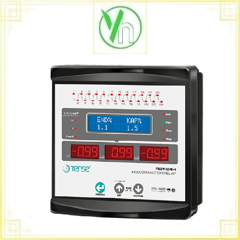 Bộ điều khiển công suất tụ bù tự động 12 cấp độ RGT-24H TENSE TENSE RGT-24H