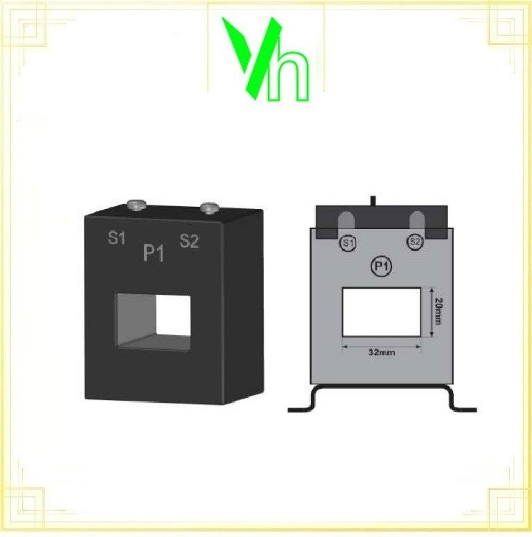 Biến dòng đo lường EPOXY dạng vuông RBM32-150 VH RBM32-150