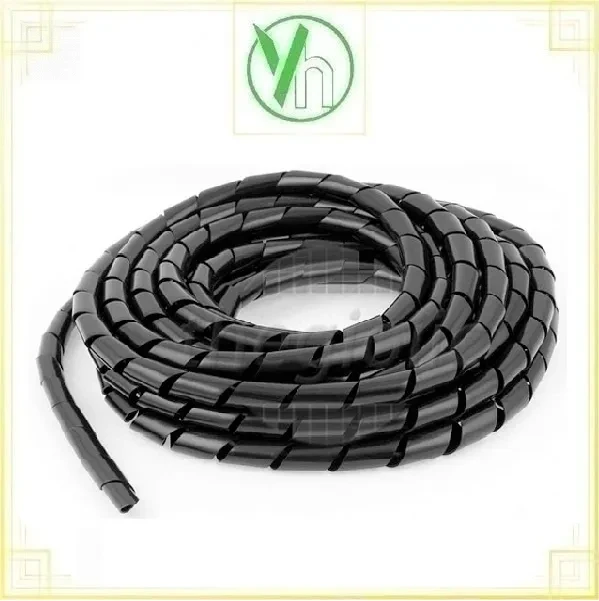 Dây soắn ruột gà phi 10 cuộn Φ 10mm màu đen 15m/ cuộn CHINA SRG10D CHINA SRG10D